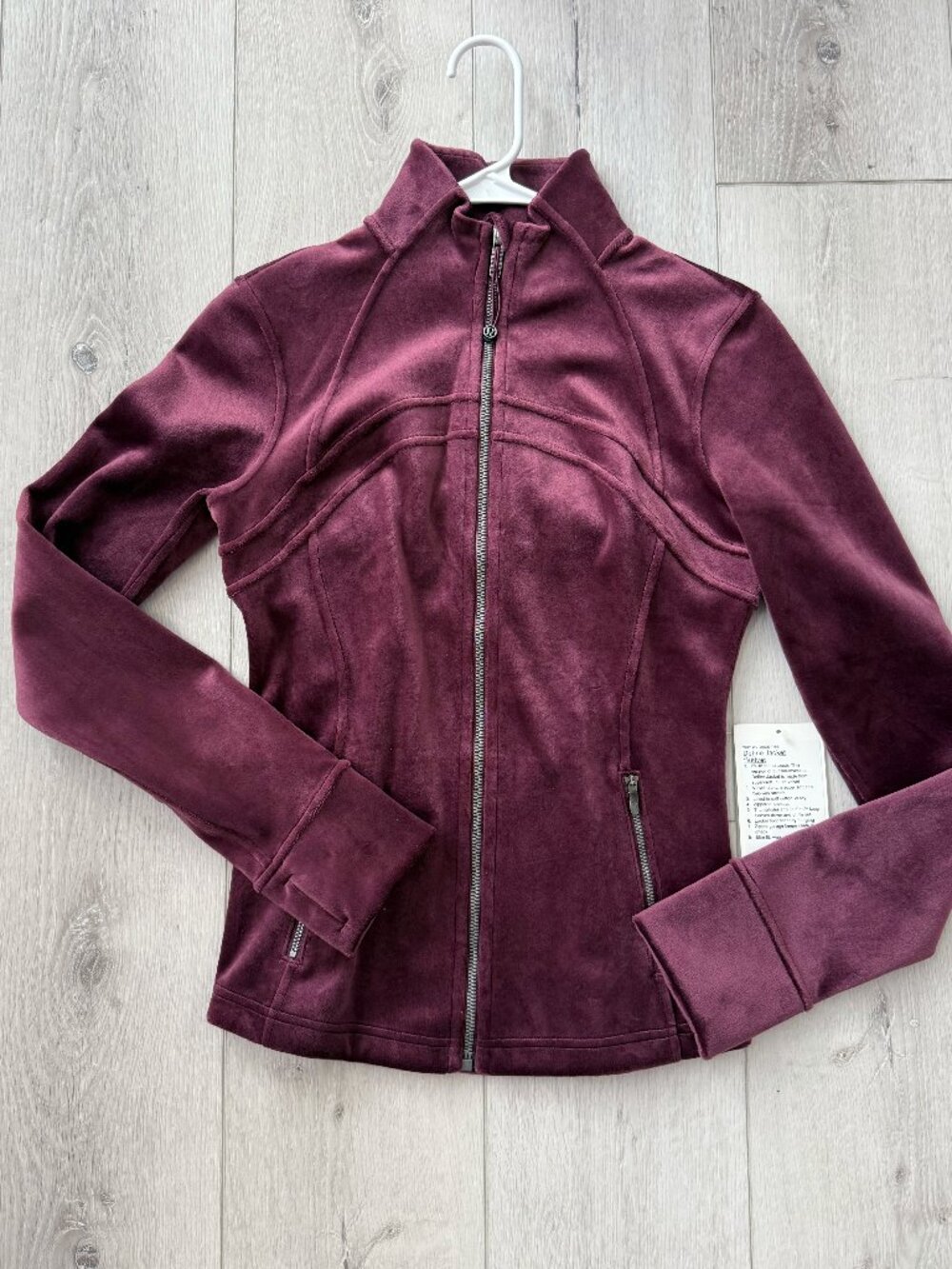 Lululemon - "Garnet" Velvet Define Jacket - Size 6